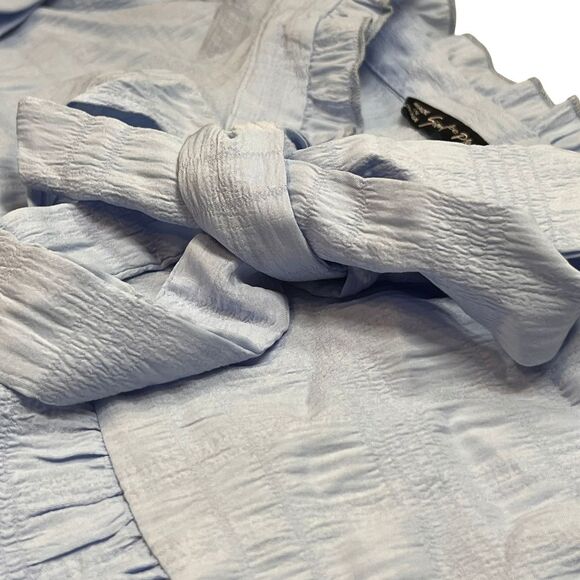 Simplee Plus Dress 3X Light Blue Coquette Cottagecore Lagenlook Fairy Trapeze - Picture 11 of 13